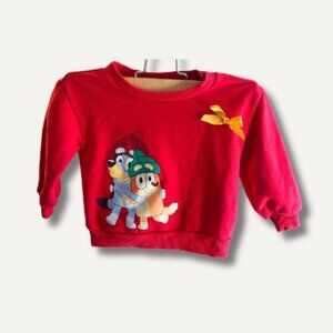 Bluey Red Toddler Sweatshirt – Size 18M